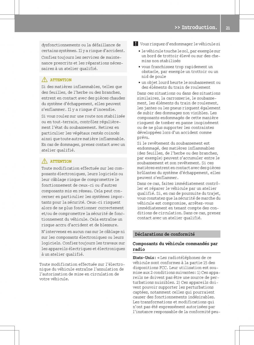 manual  Smart Fortwo III 3 manuel du proprietaire / page 23