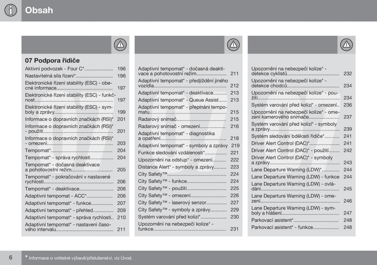 Volvo XC70 Cross Country II 2 navod k obsludze / page 8