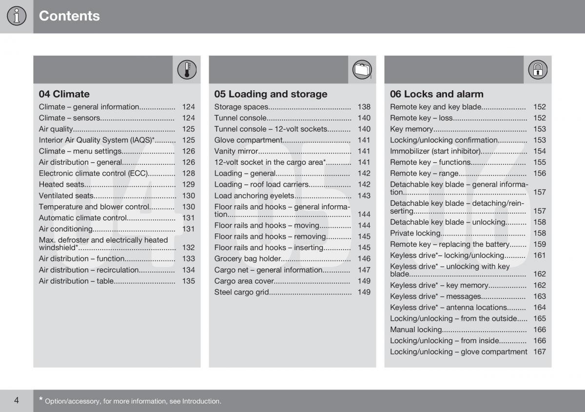 Volvo XC70 Cross Country II 2 owners manual / page 6