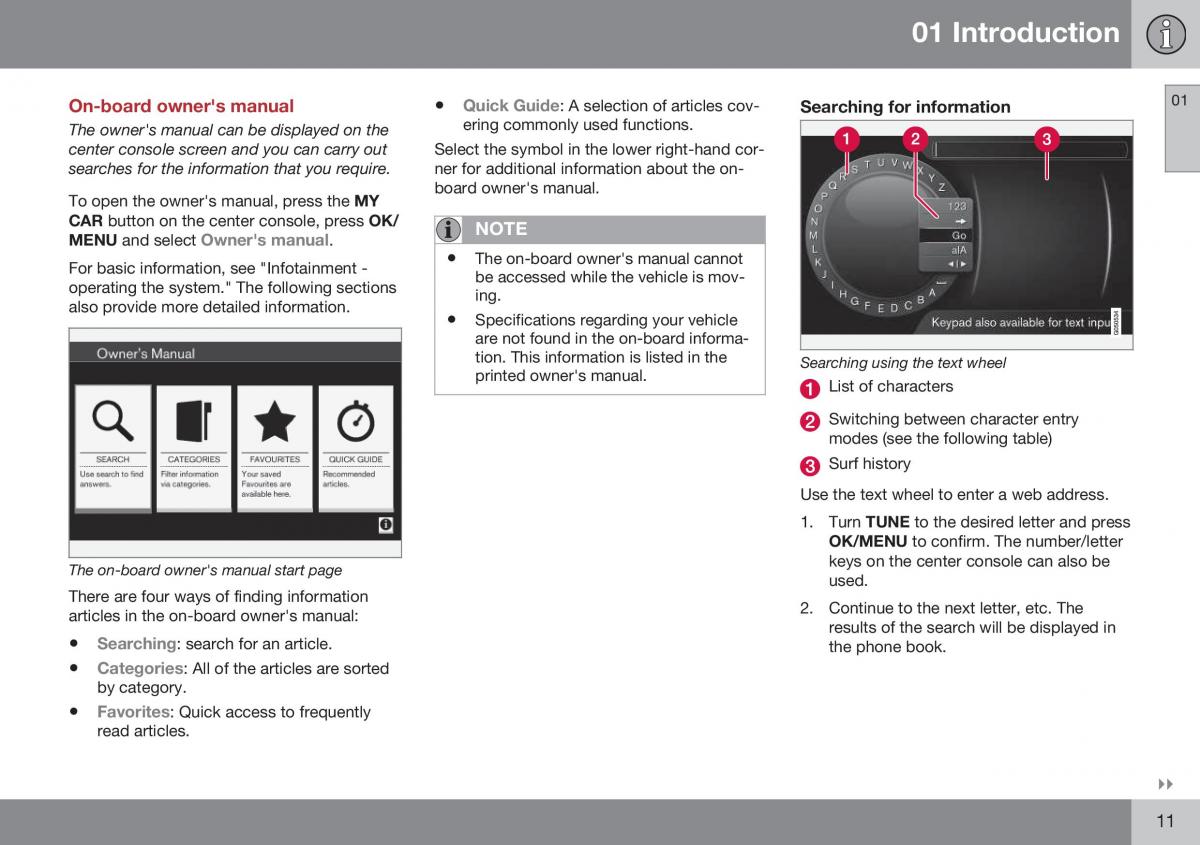 Volvo XC70 Cross Country II 2 owners manual / page 13