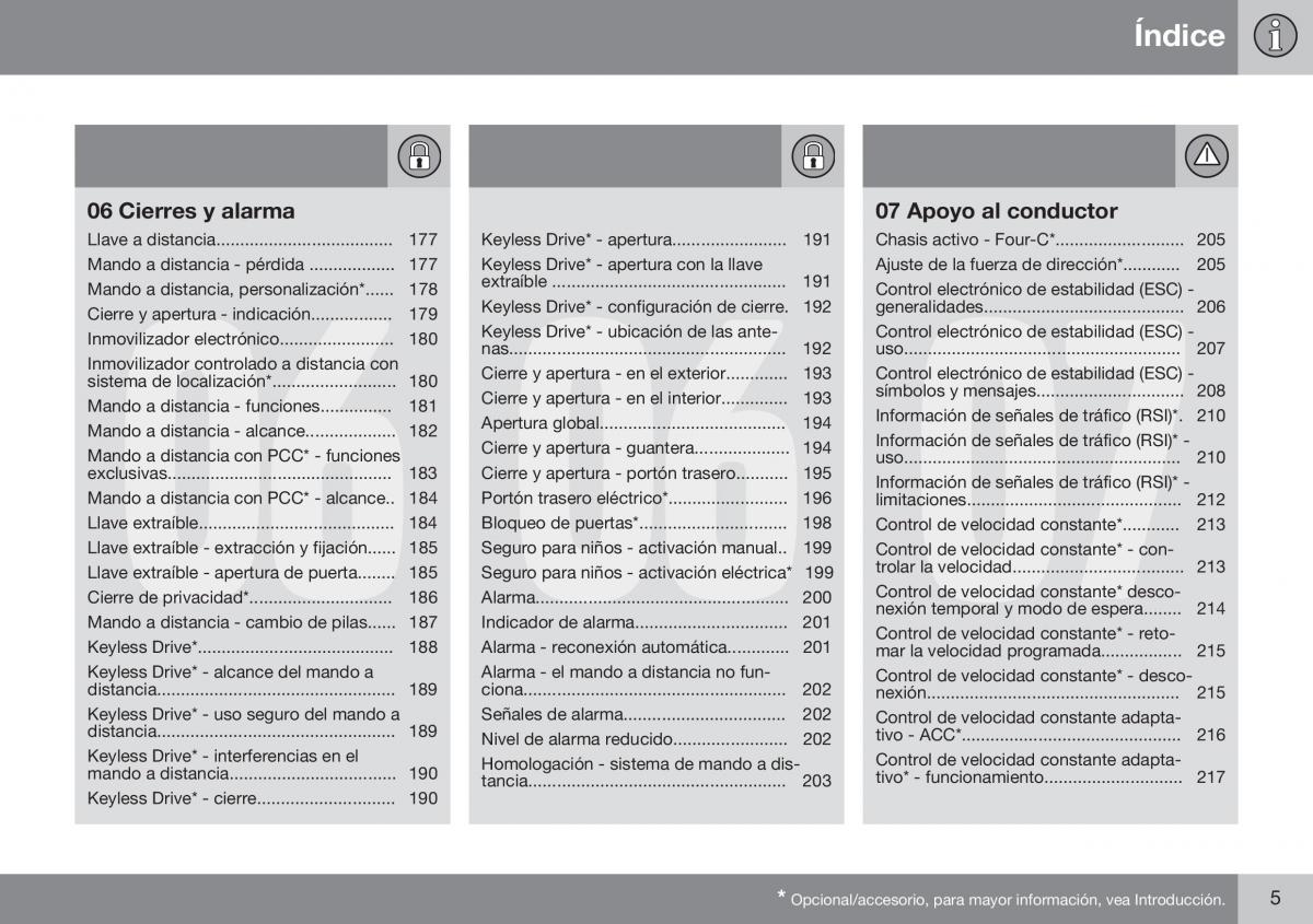 Volvo XC70 Cross Country II 2 manual del propietario / page 7