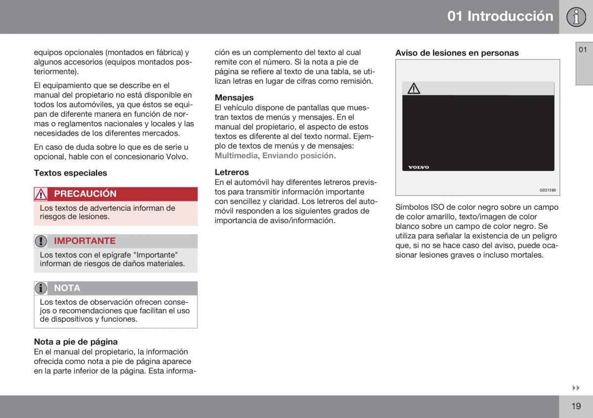 Volvo XC70 Cross Country II 2 manual del propietario / page 21