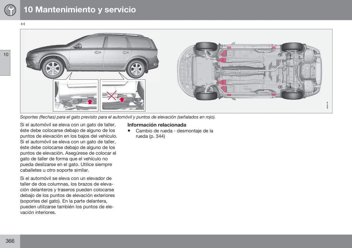 Volvo XC70 Cross Country II 2 manual del propietario / page 368