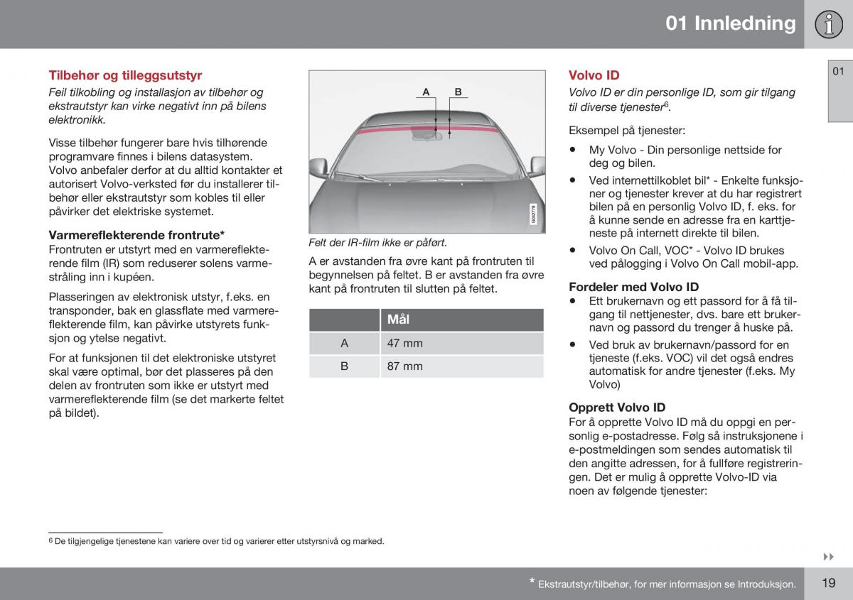 Volvo XC70 Cross Country II 2 bruksanvisningen / page 21