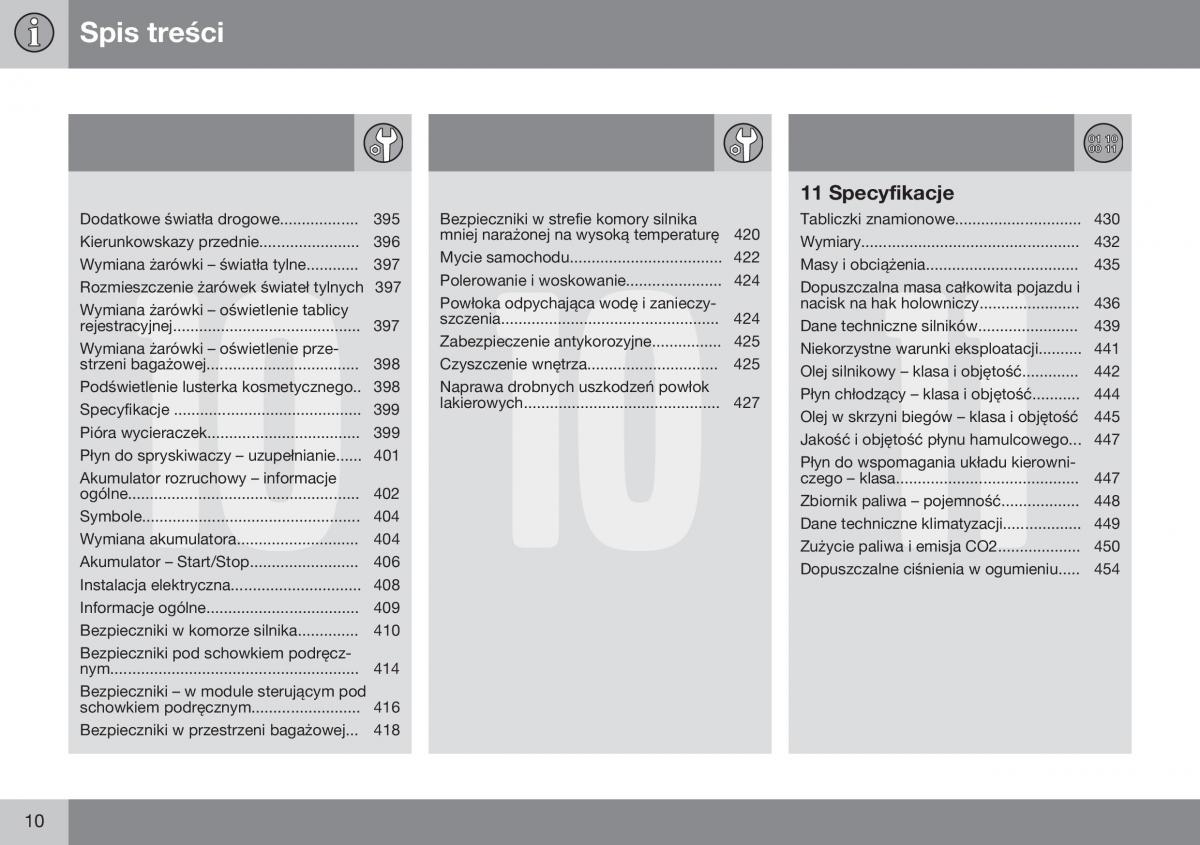 Volvo XC70 Cross Country II 2 instrukcja obslugi / page 12