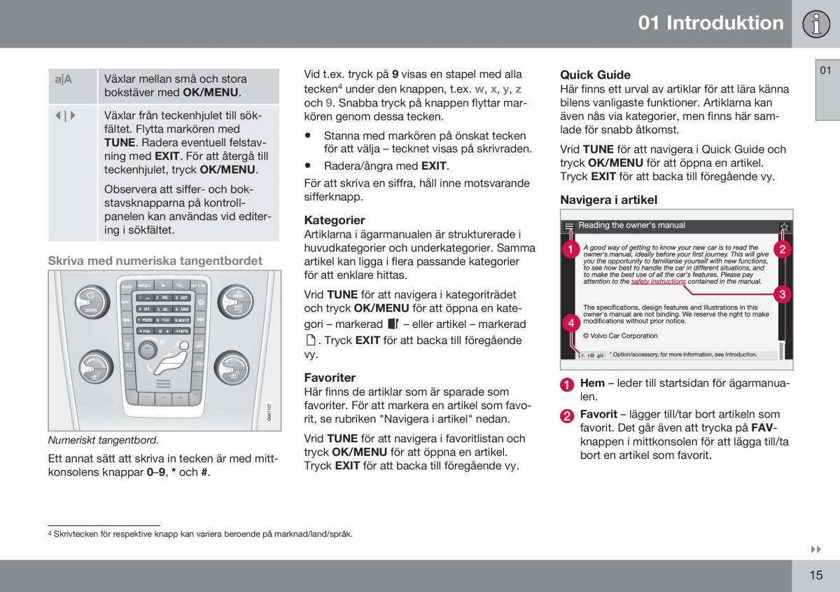 Volvo XC70 Cross Country II 2 instruktionsbok / page 17