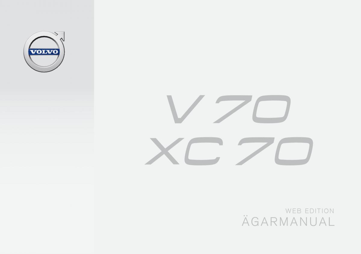 Volvo XC70 Cross Country II 2 instruktionsbok / page 1