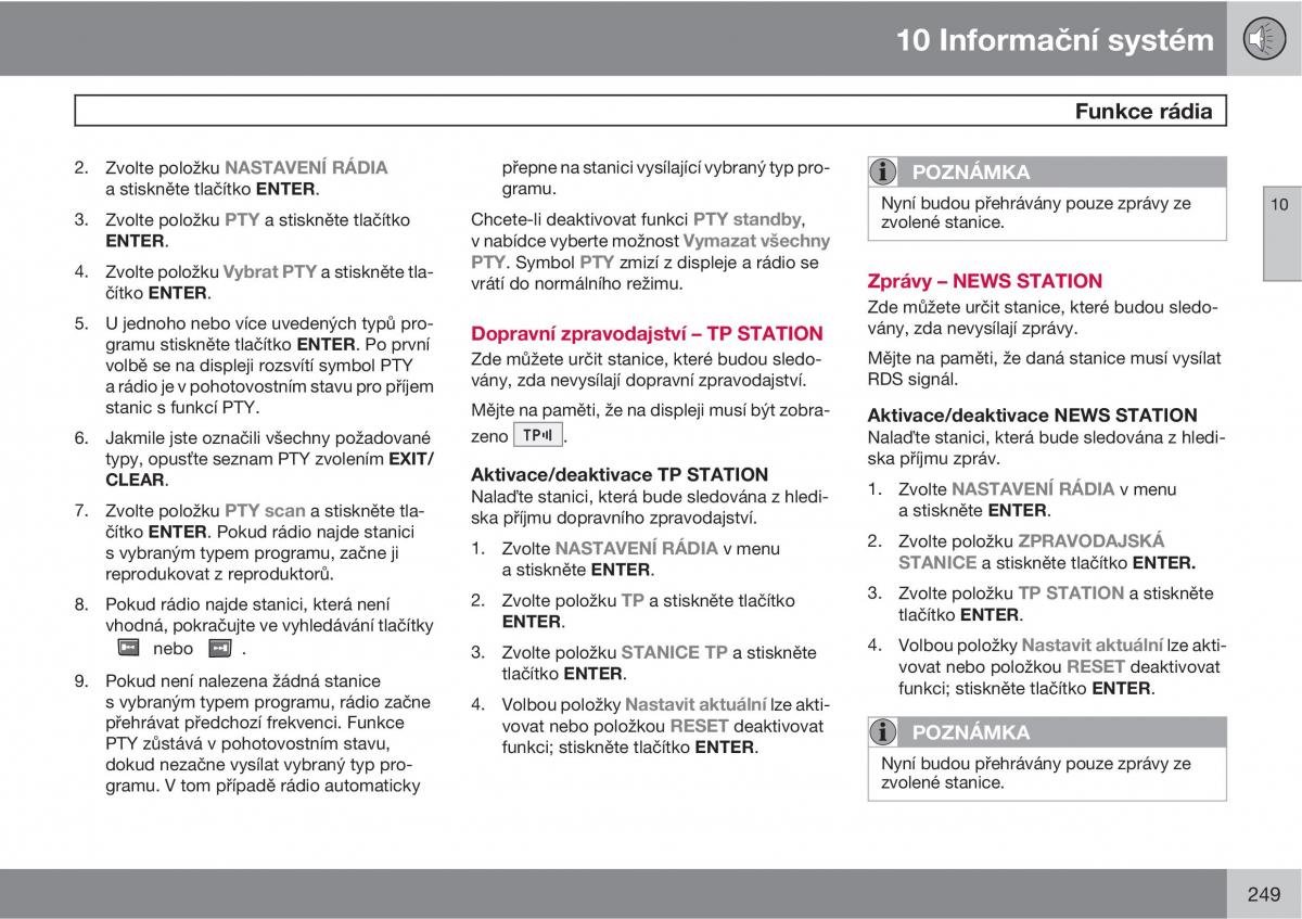 Volvo XC90 I 1 navod k obsludze / page 251