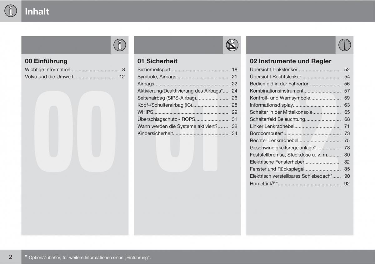 Volvo XC90 I 1 Handbuch / page 4