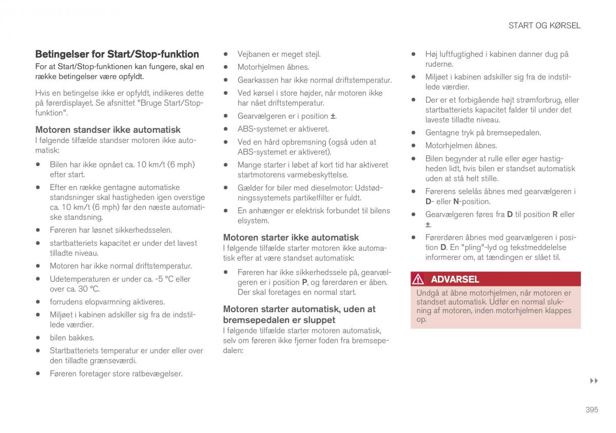Volvo XC90 II 2 Bilens instruktionsbog / page 397