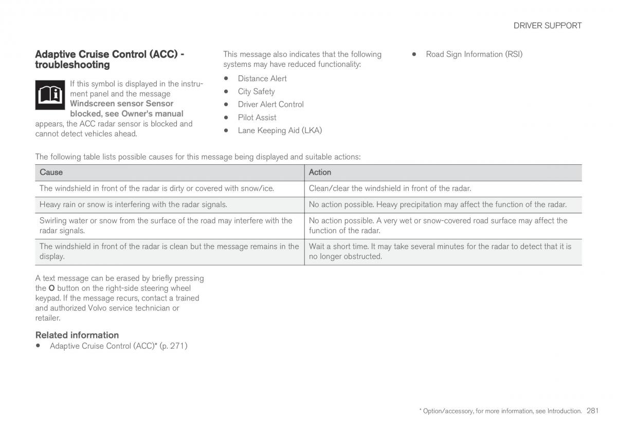 Volvo XC90 II 2 owners manual / page 283