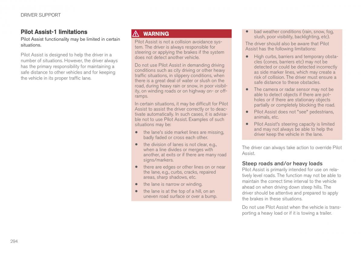 Volvo XC90 II 2 owners manual / page 296