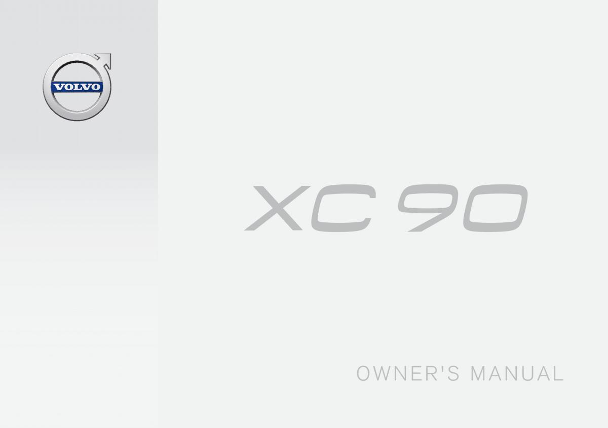 Volvo XC90 II 2 owners manual / page 1