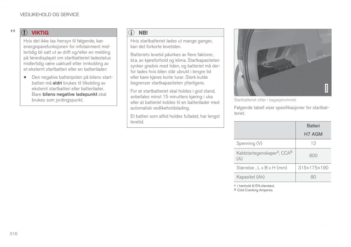 Volvo XC90 II 2 bruksanvisningen / page 518