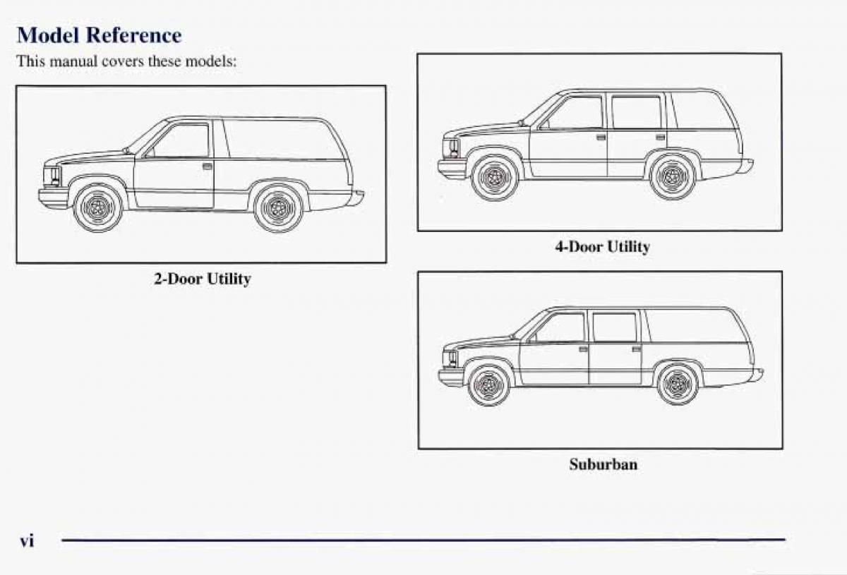 Chevrolet GMC Suburban VIII 8 owners manual / page 7