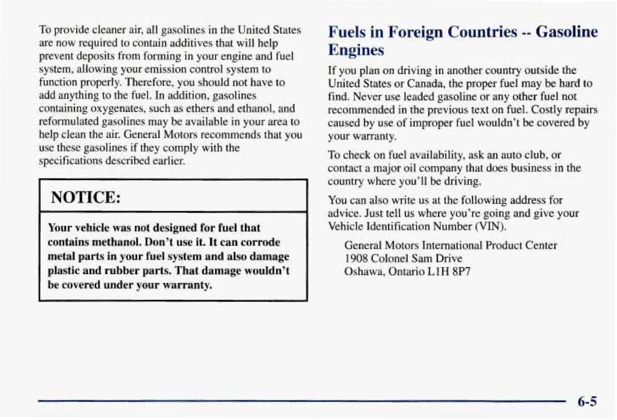 Chevrolet GMC Suburban VIII 8 owners manual / page 284