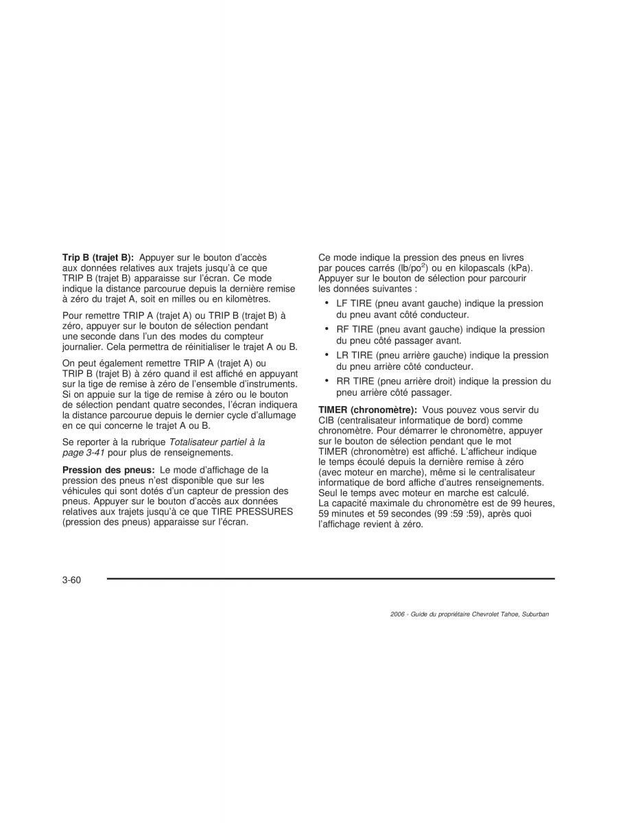Chevrolet GMC Suburban IX 9 manuel du proprietaire / page 241