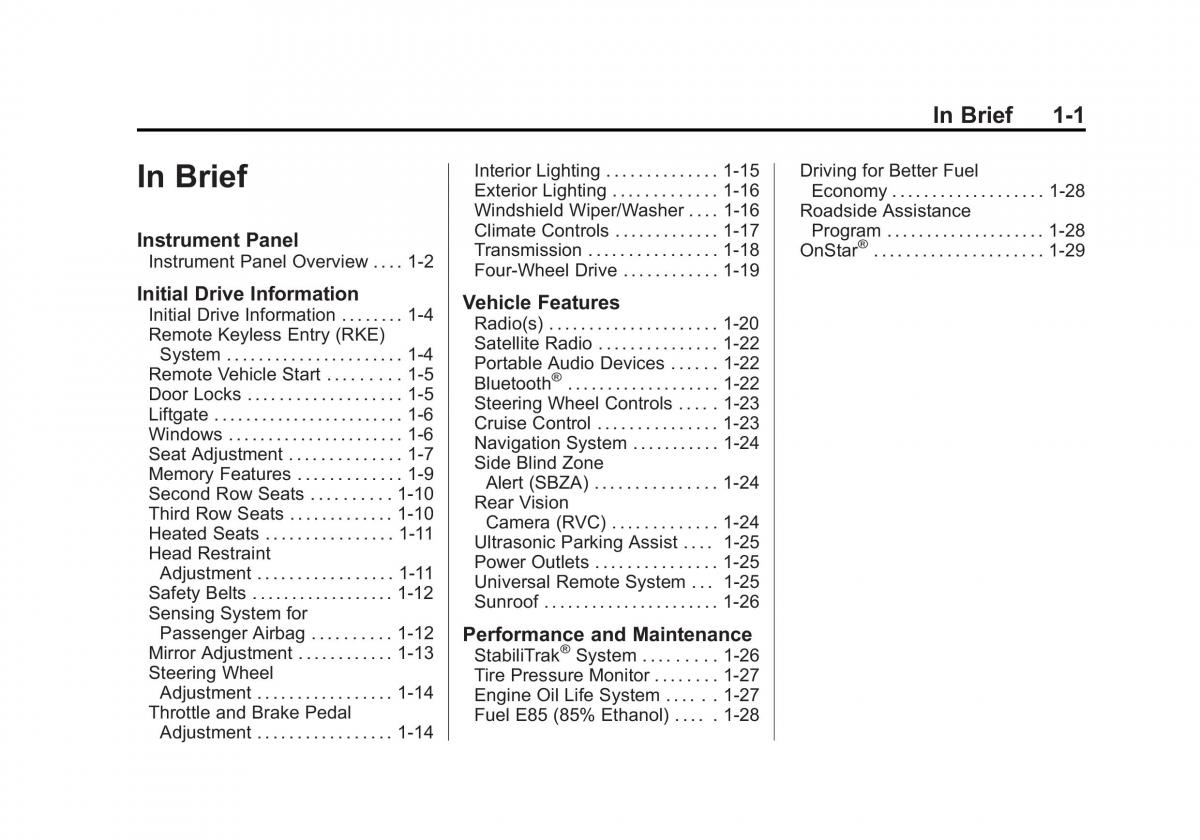 Chevrolet GMC Suburban X 10 owners manual / page 7