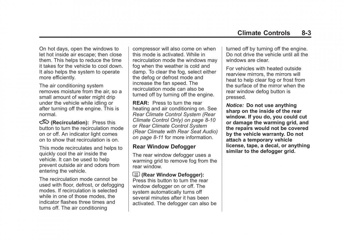 Chevrolet GMC Suburban X 10 owners manual / page 277