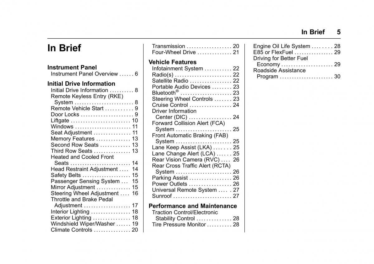 Chevrolet GMC Suburban XI 11 owners manual / page 6