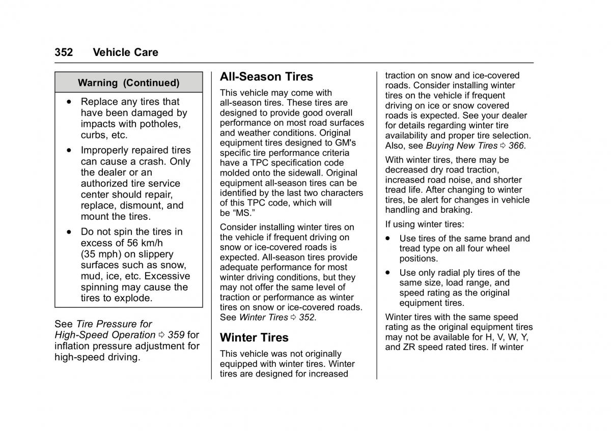 Chevrolet GMC Suburban XI 11 owners manual / page 353