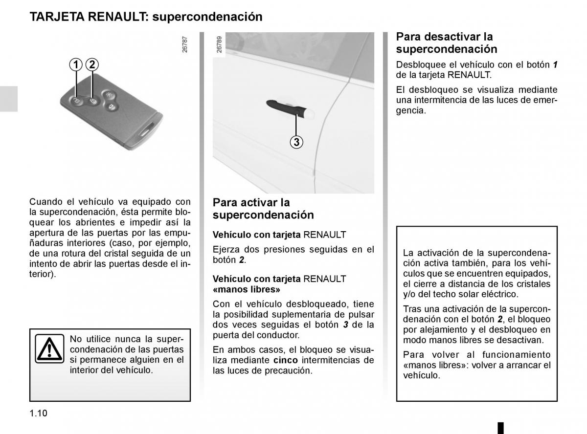 Renault Laguna III 3 manual del propietario / page 16