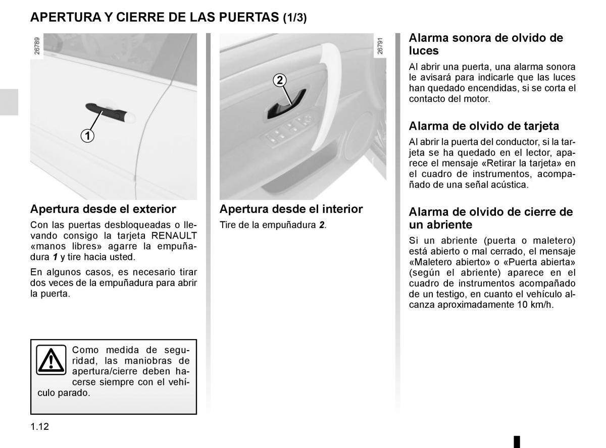 Renault Laguna III 3 manual del propietario / page 18