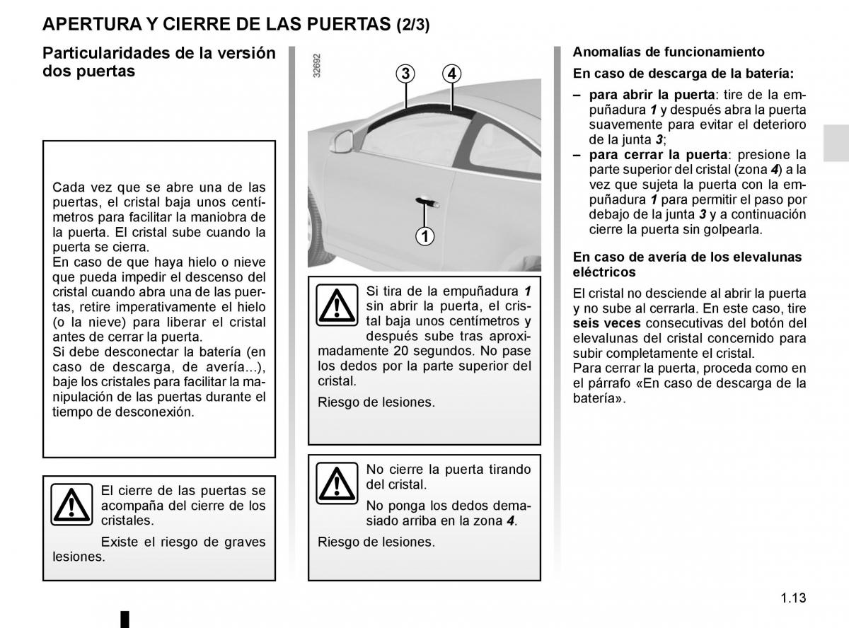 Renault Laguna III 3 manual del propietario / page 19