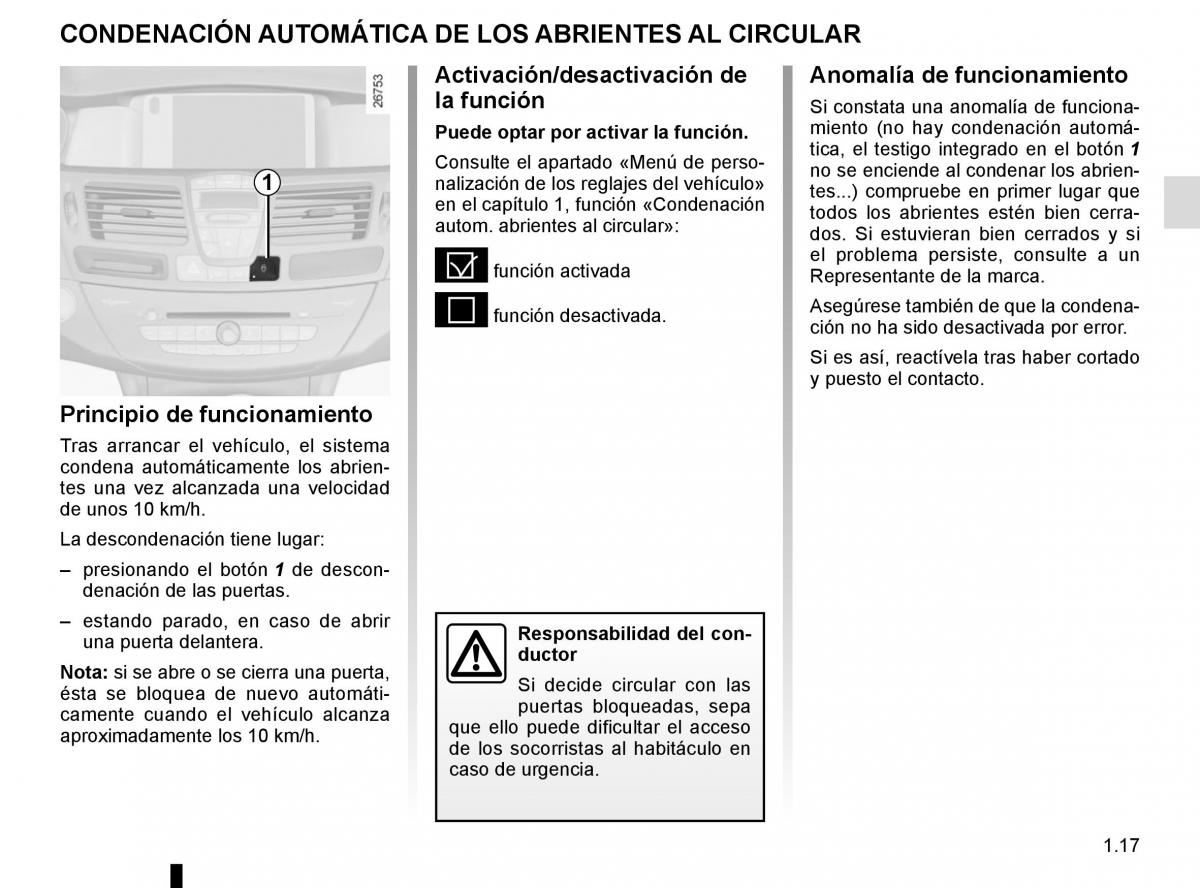 Renault Laguna III 3 manual del propietario / page 23
