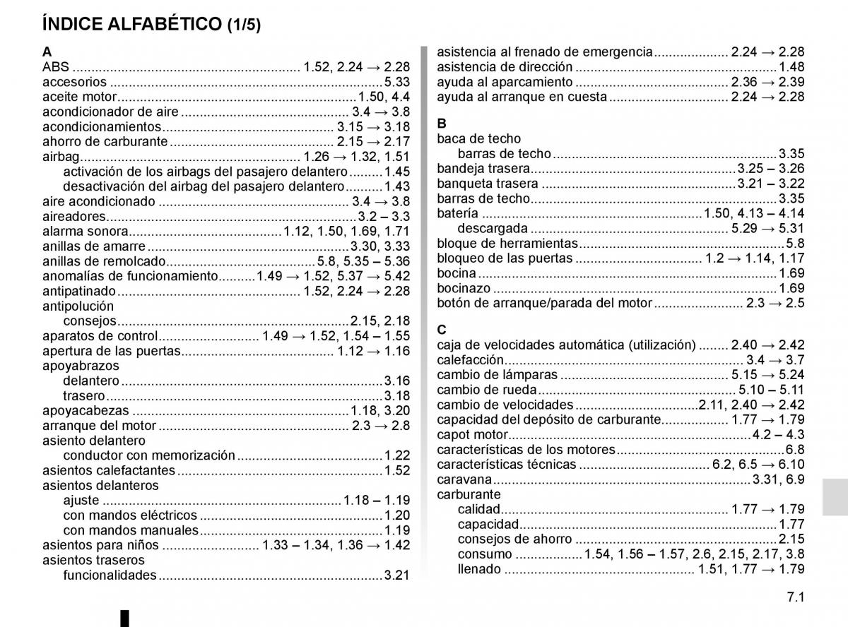 Renault Laguna III 3 manual del propietario / page 247