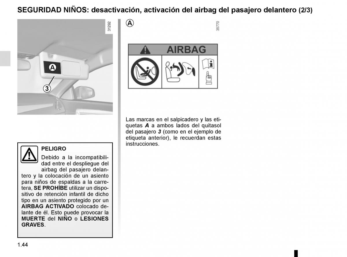 Renault Laguna III 3 manual del propietario / page 50
