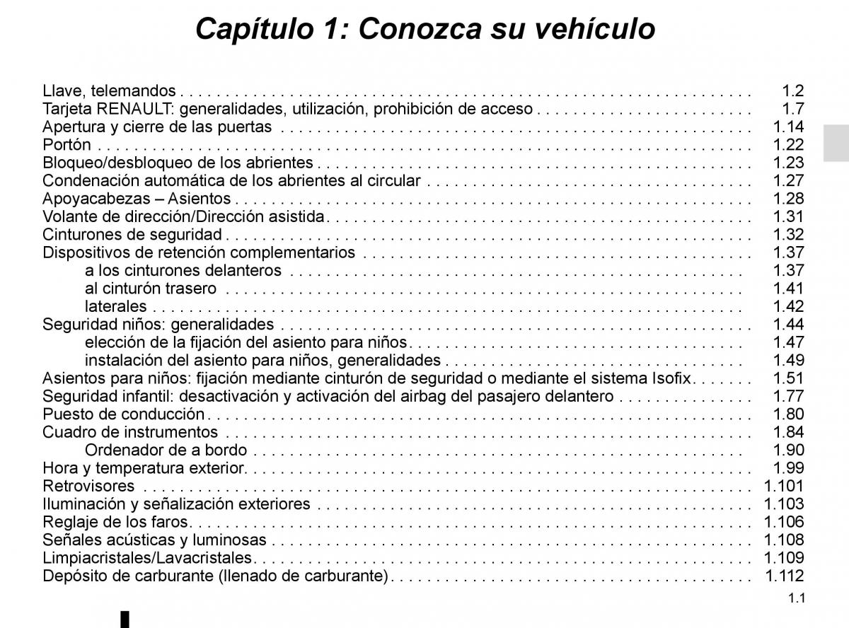 Renault Trafic III 3 manual del propietario / page 7