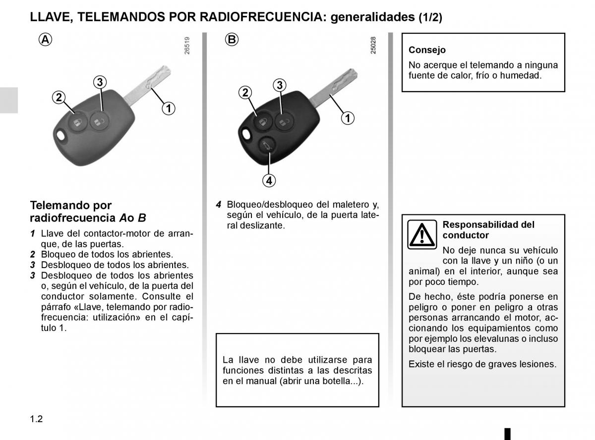 Renault Trafic III 3 manual del propietario / page 8