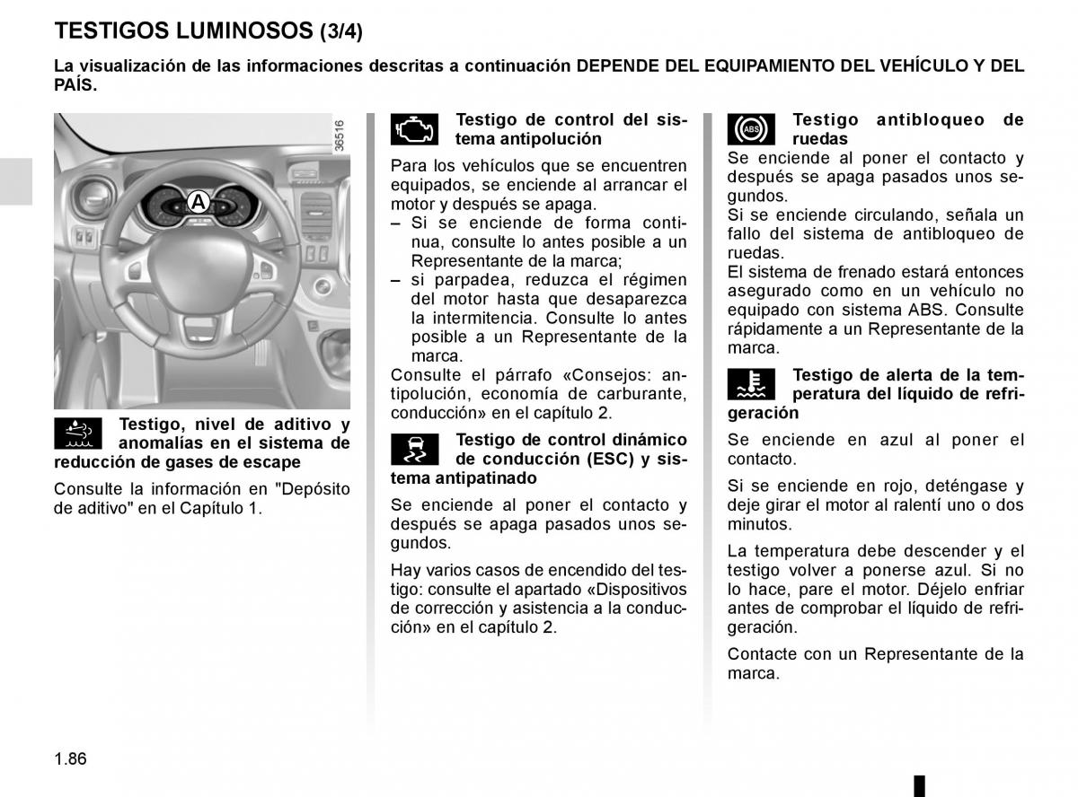 Renault Trafic III 3 manual del propietario / page 92