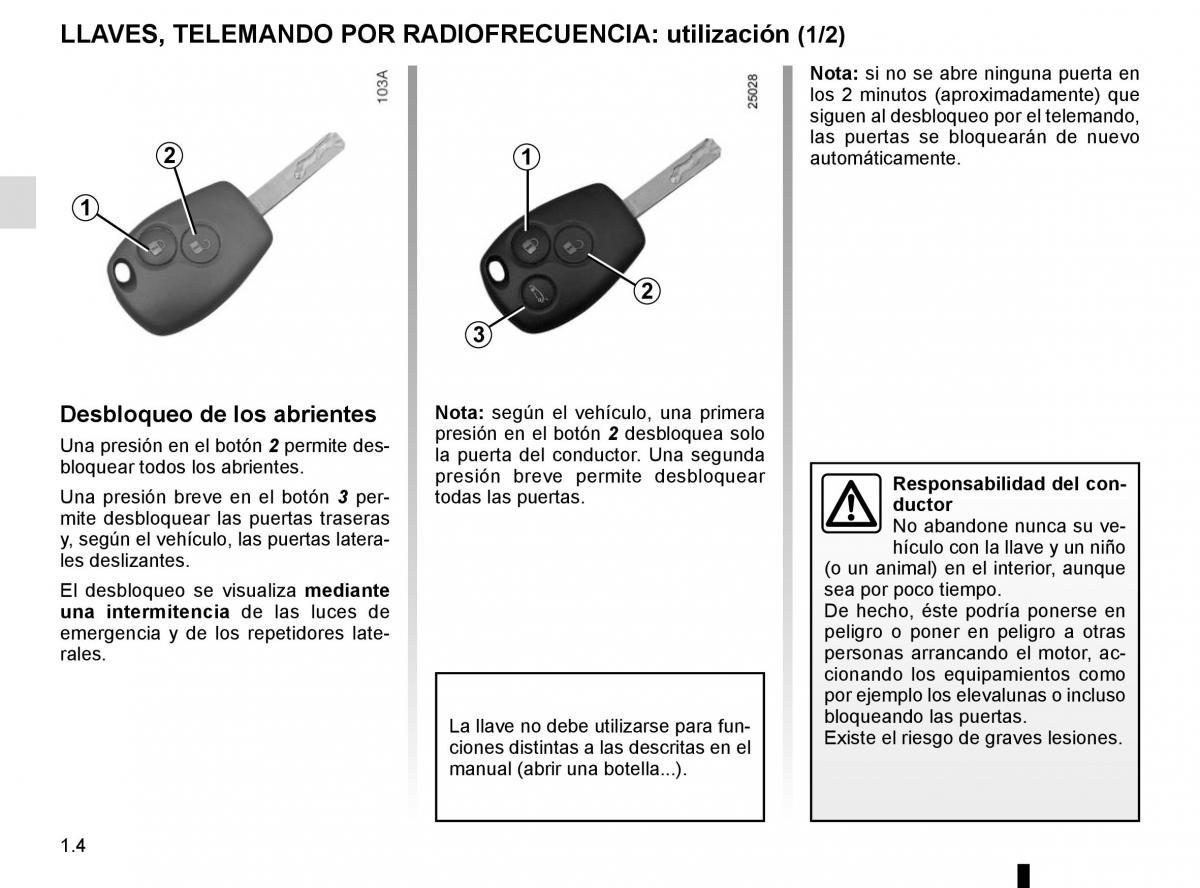 Renault Trafic III 3 manual del propietario / page 10