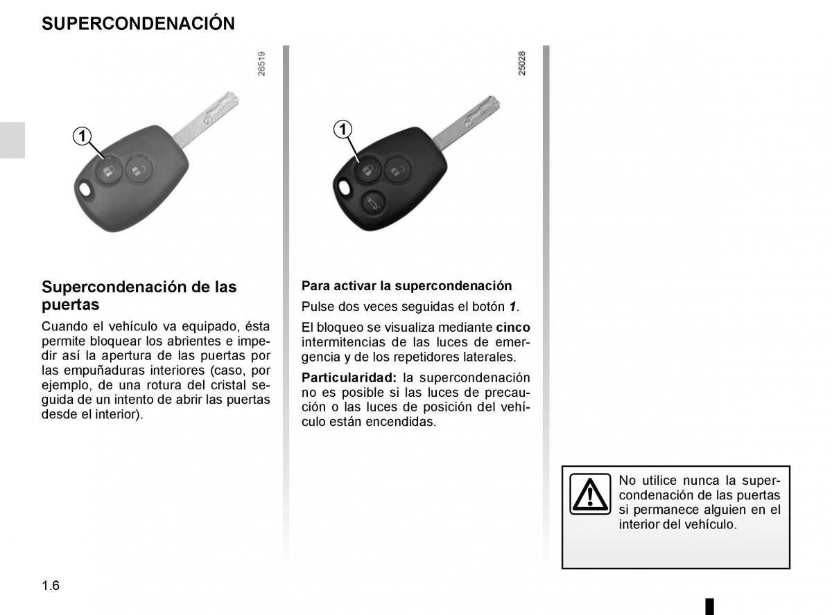 Renault Trafic III 3 manual del propietario / page 12