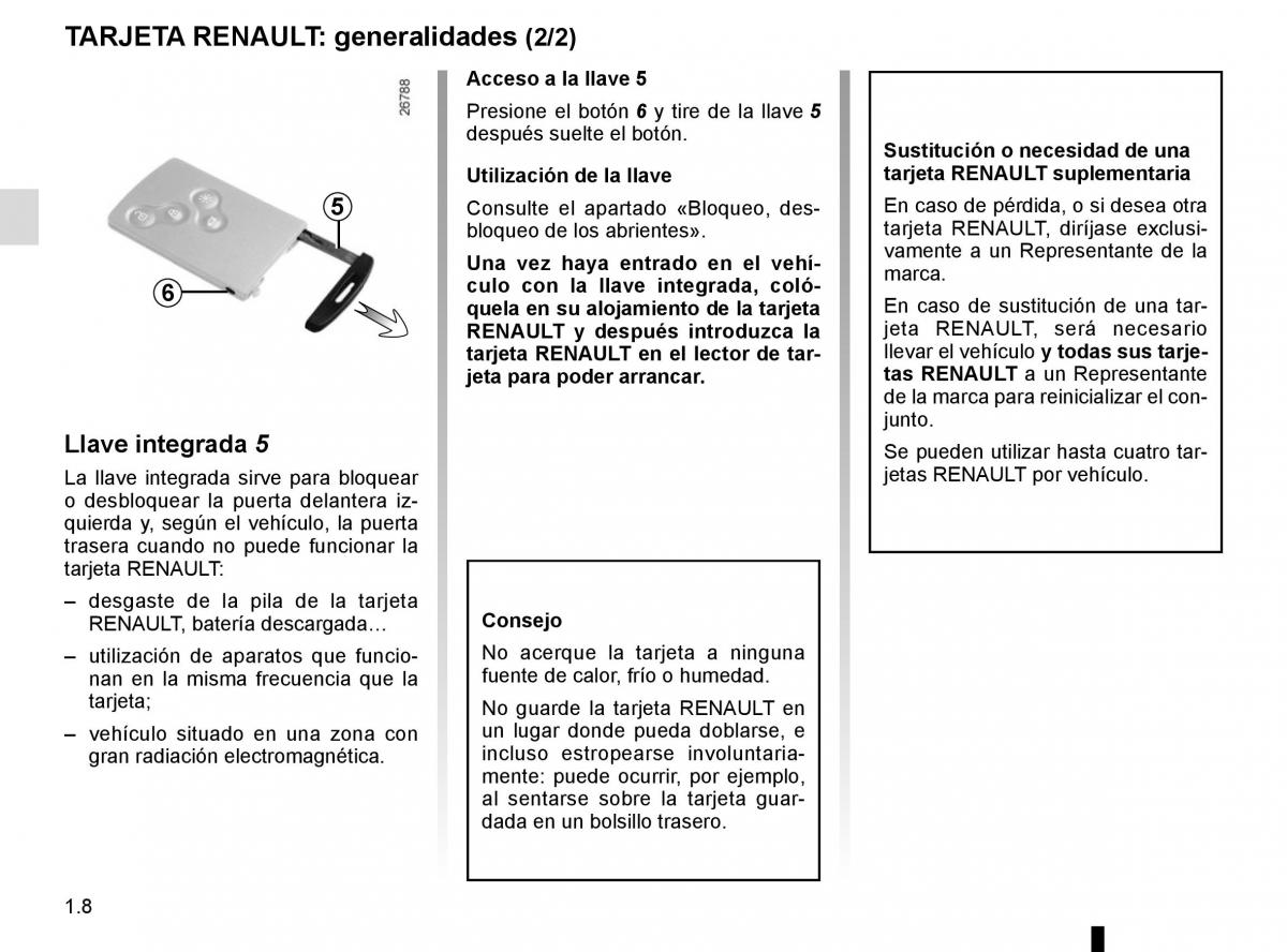 Renault Trafic III 3 manual del propietario / page 14