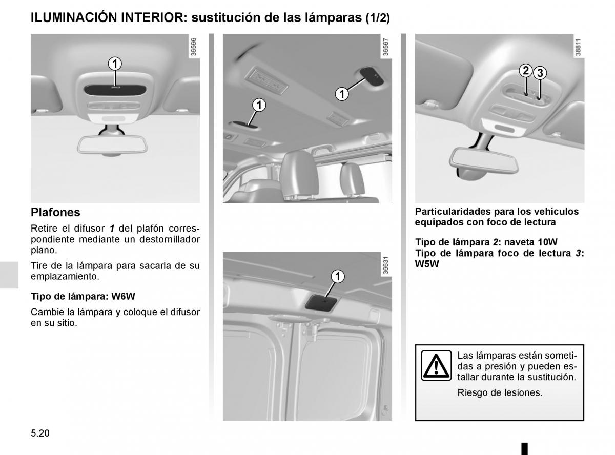 Renault Trafic III 3 manual del propietario / page 240