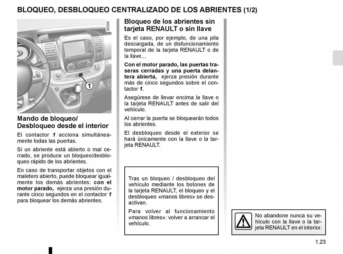 Renault Trafic III 3 manual del propietario / page 29