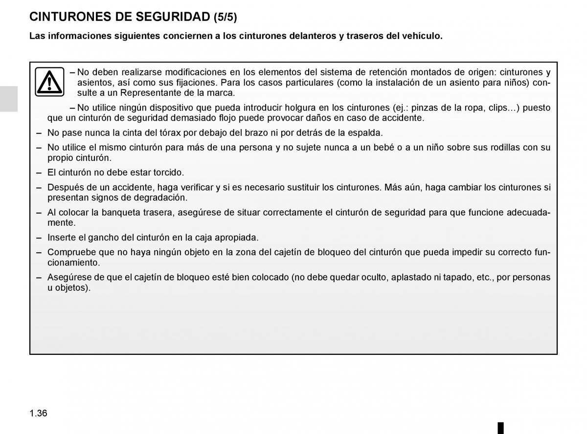 Renault Trafic III 3 manual del propietario / page 42