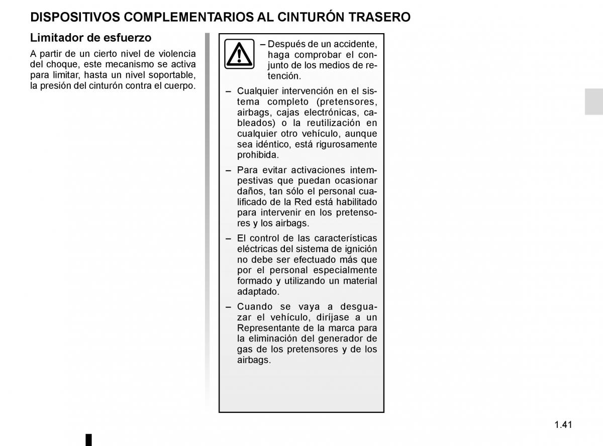 Renault Trafic III 3 manual del propietario / page 47