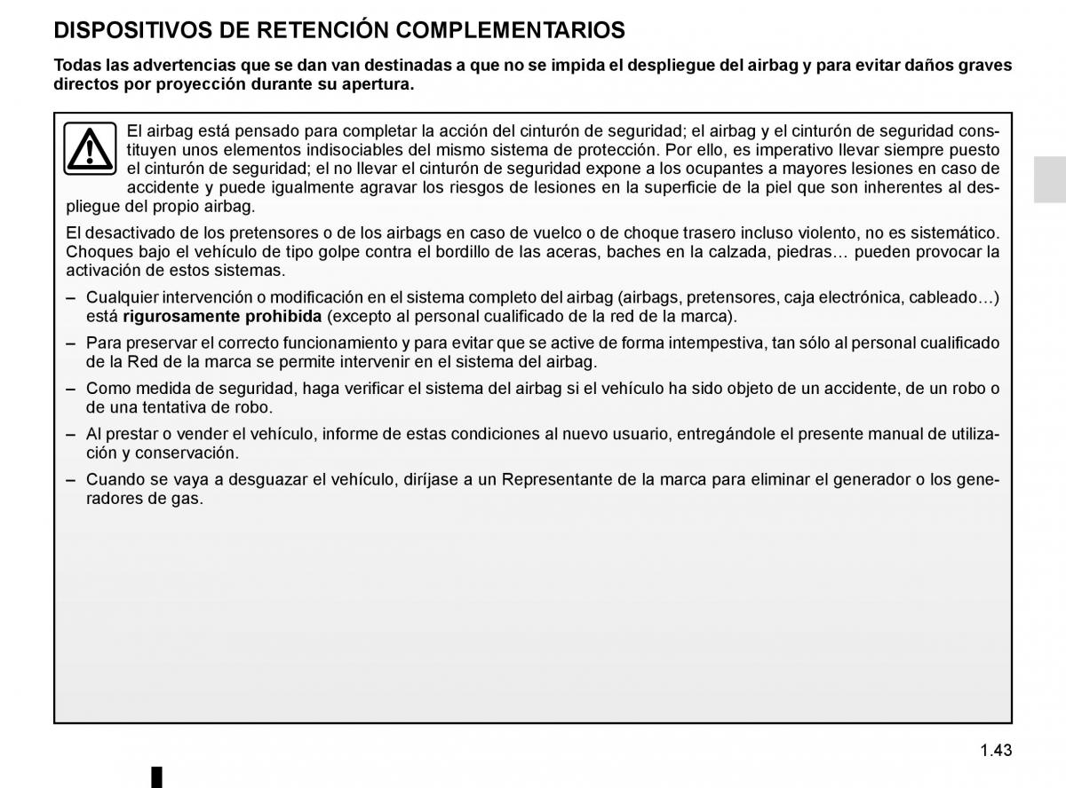 Renault Trafic III 3 manual del propietario / page 49