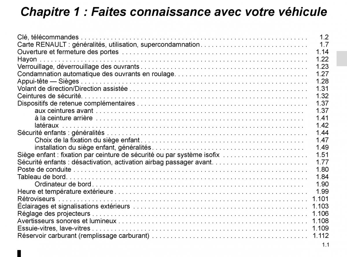 Renault Trafic III 3 manuel du proprietaire / page 7