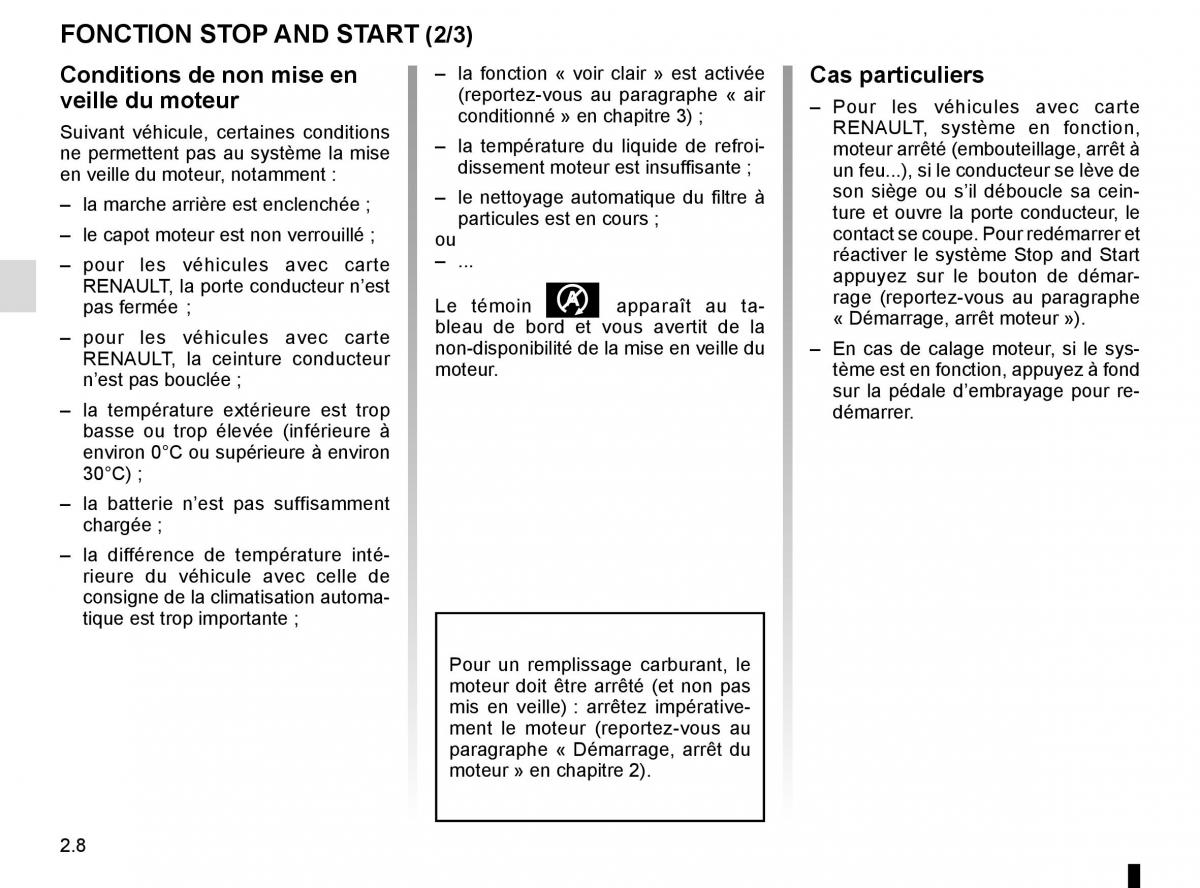 Renault Trafic III 3 manuel du proprietaire / page 132