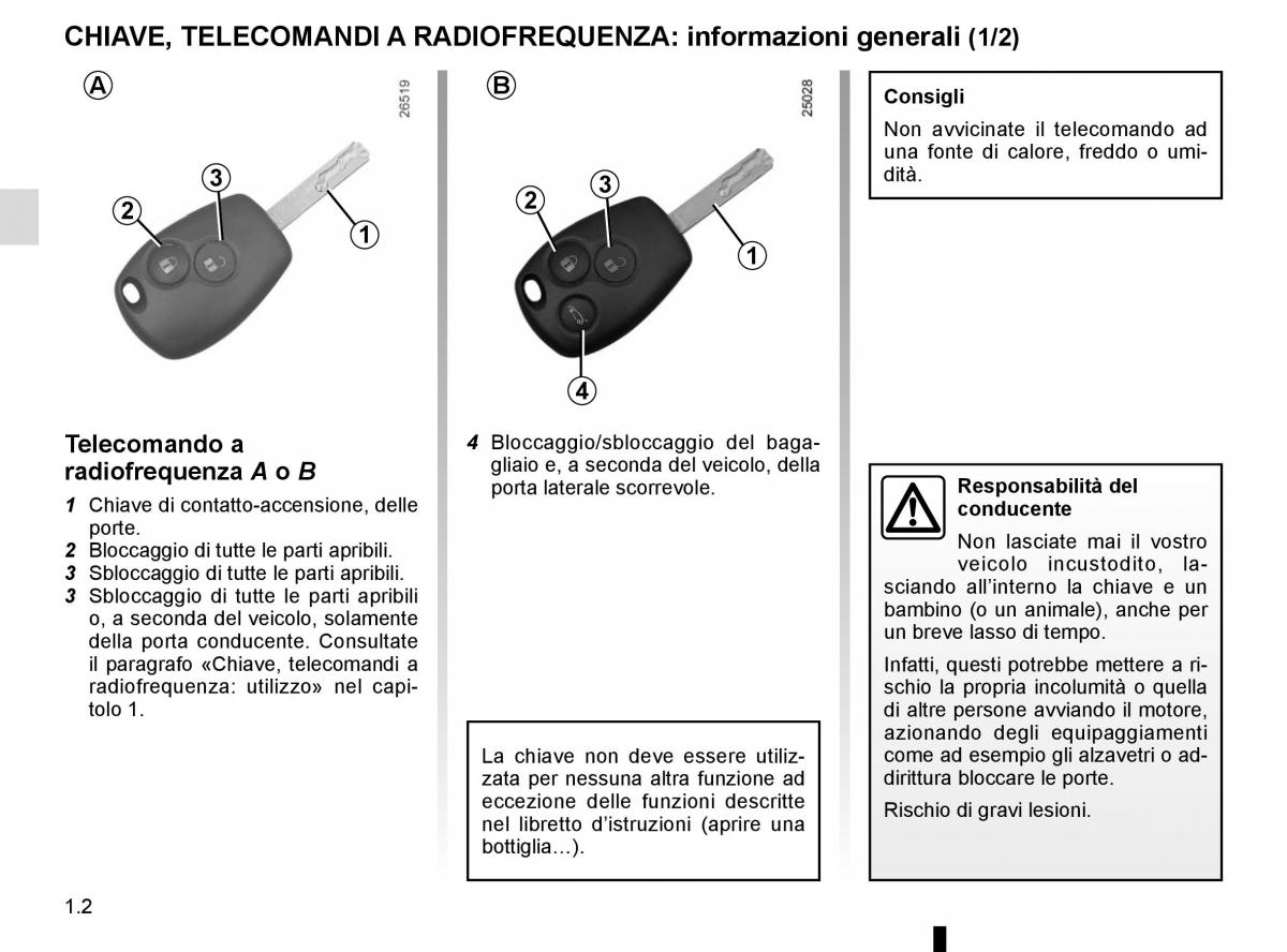 Renault Trafic III 3 manuale del proprietario / page 8