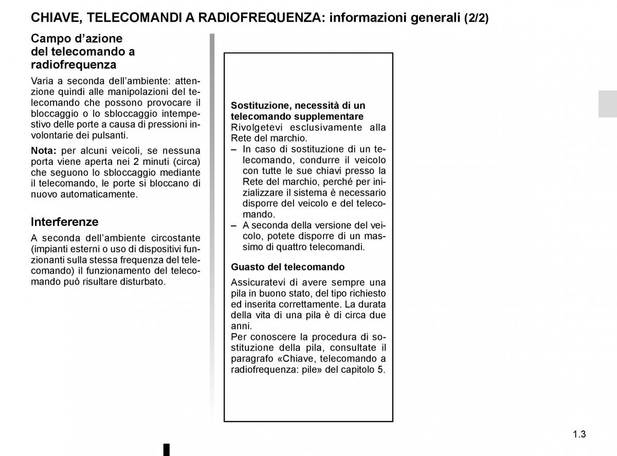 Renault Trafic III 3 manuale del proprietario / page 9