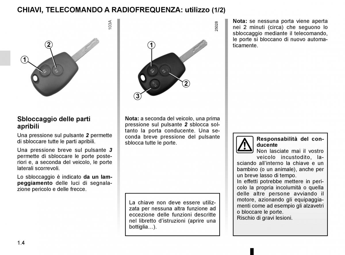 Renault Trafic III 3 manuale del proprietario / page 10