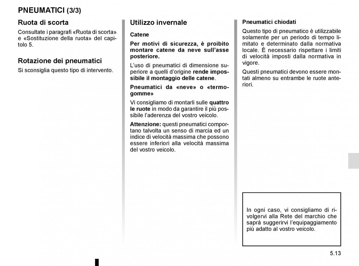 Renault Trafic III 3 manuale del proprietario / page 233