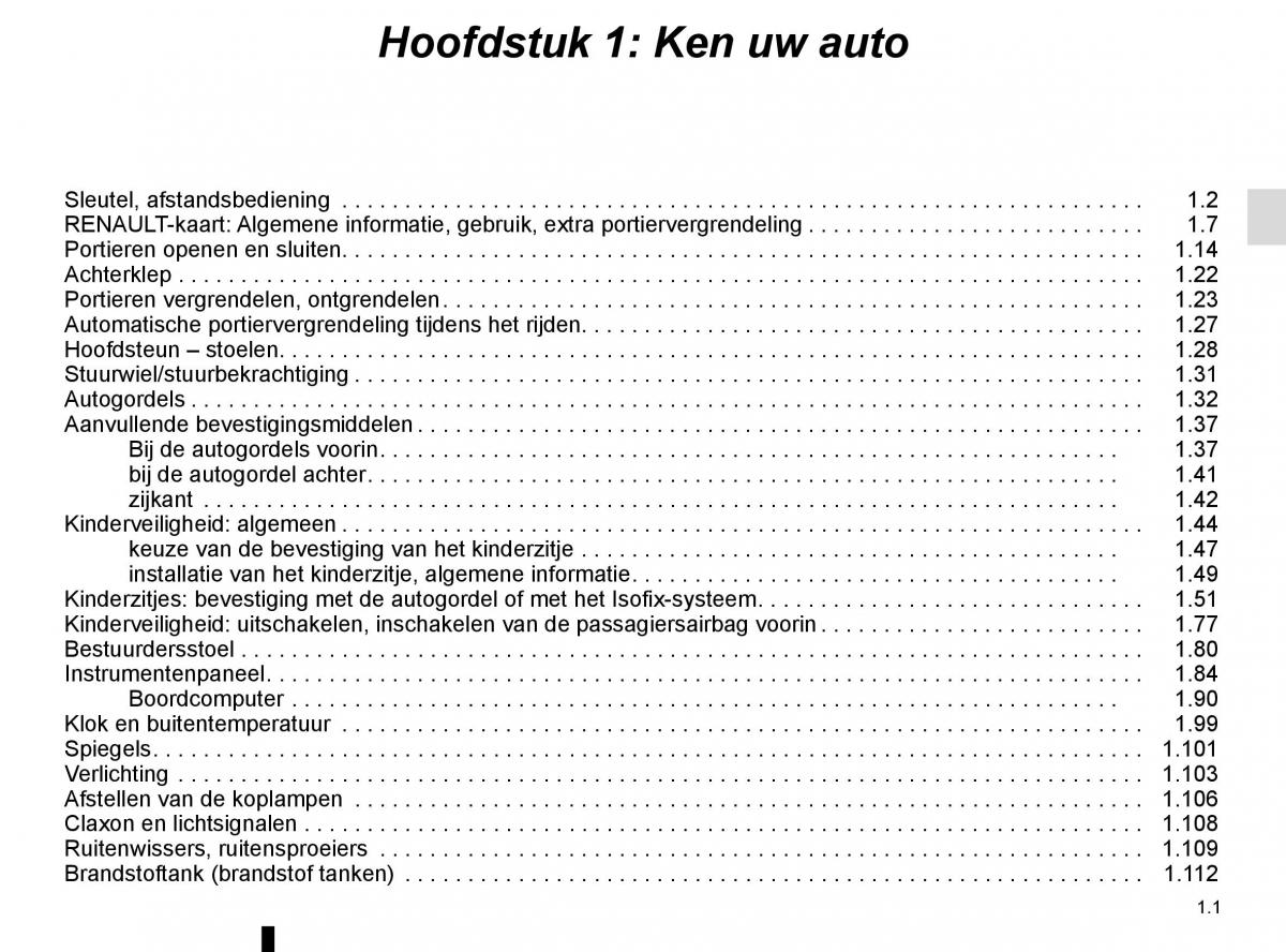 Renault Trafic III 3 handleiding / page 7