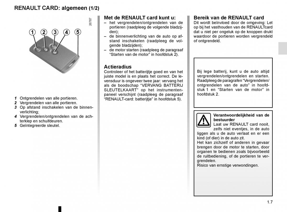 Renault Trafic III 3 handleiding / page 13